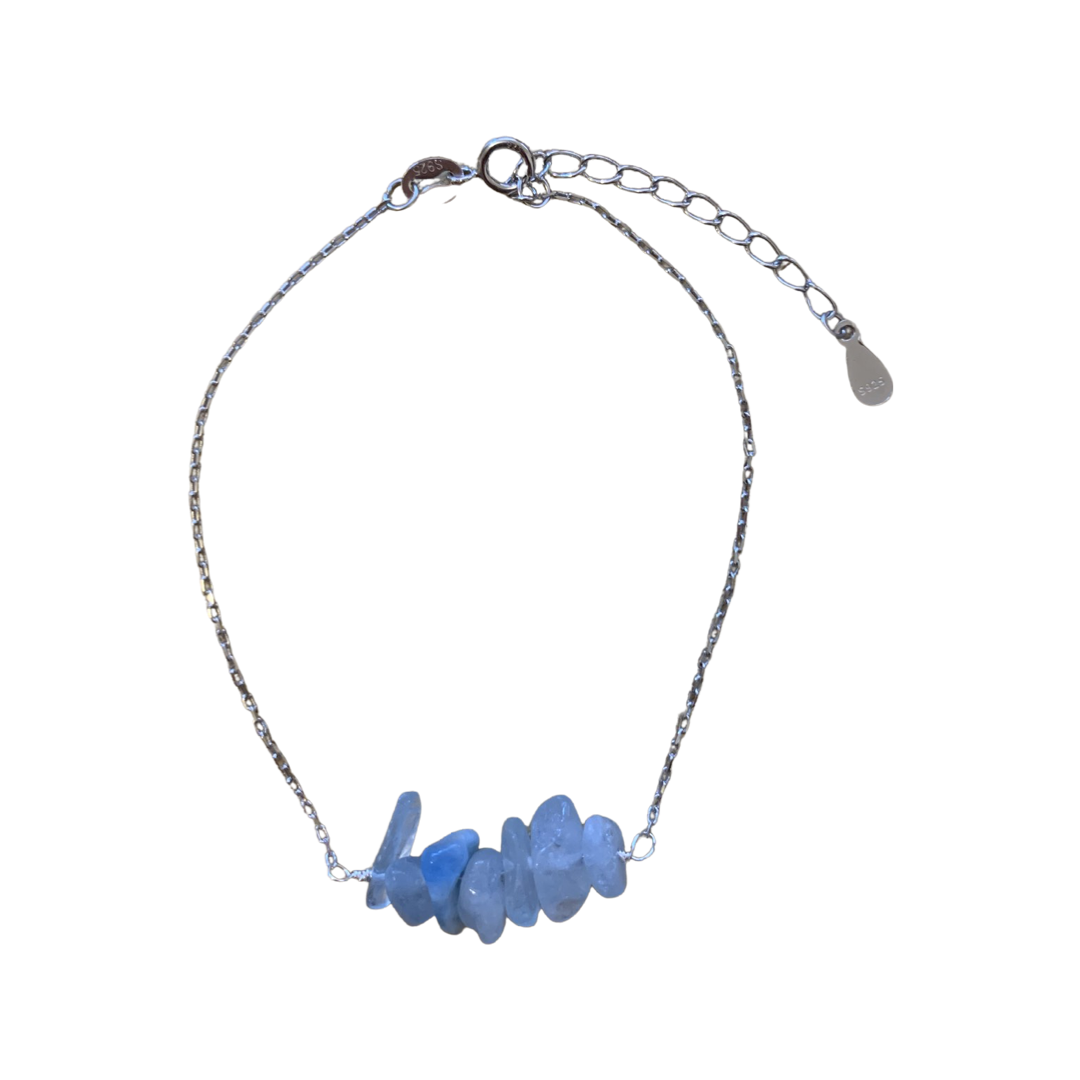 Blue Lace Agate Beach Candy Rocks Bracelet – Spike Rocks